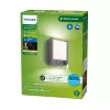Philips Arbour Wandleuchte 3,8W, Außen-Wandleuchte, Anthrazit, Metall, IP44, Terrasse, Garten, II