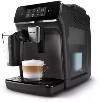 Espressomaschine Philips EP2334/10 – vollautomatisch, Standgerät, integriertes Keramikmahlwerk, Milchtank, AquaClean-Filter, Touchscreen, schwarz