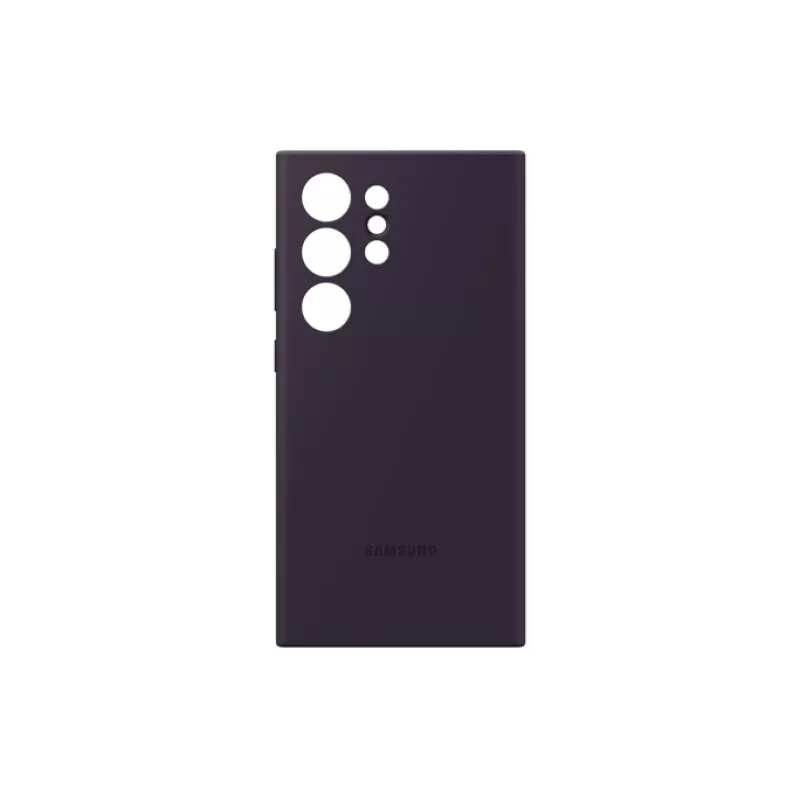 Cover Samsung Galaxy S24 Ultra Silikon Hülle Dunkelviolett