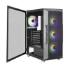 Zalman i3 Neo ATX Mid-Tower-Gehäuse mit RGB, 4 Lüfter, Schwarz