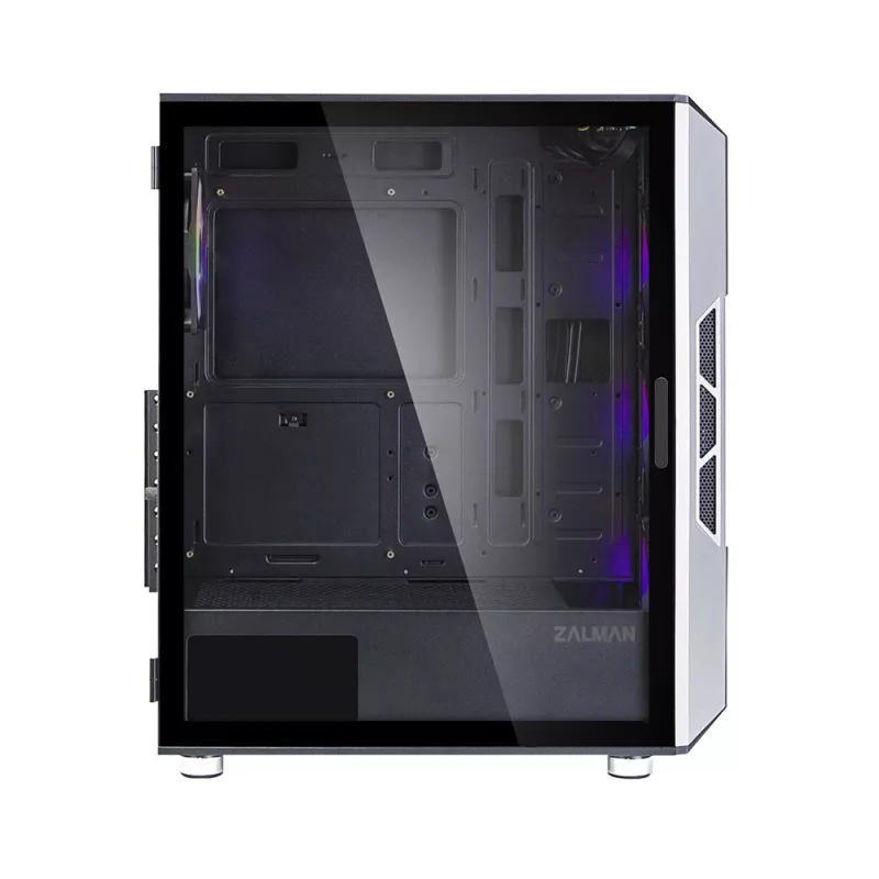 Zalman i3 Neo ATX Mid-Tower-Gehäuse mit RGB, 4 Lüfter, Schwarz