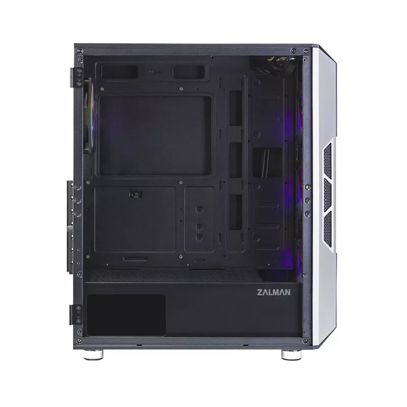 Zalman i3 Neo ATX Mid-Tower-Gehäuse mit RGB, 4 Lüfter, Schwarz