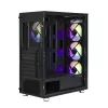 Zalman i3 Neo ATX Mid-Tower-Gehäuse mit RGB, 4 Lüfter, Schwarz