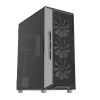 Zalman i3 Neo ATX Mid-Tower-Gehäuse mit RGB, 4 Lüfter, Schwarz