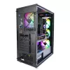 Zalman i3 Neo ATX Mid-Tower-Gehäuse mit RGB, 4 Lüfter, Schwarz