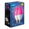 TP-Link Tapo L430C Smart-Lampe, 2er-Pack, mehrfarbig, E14