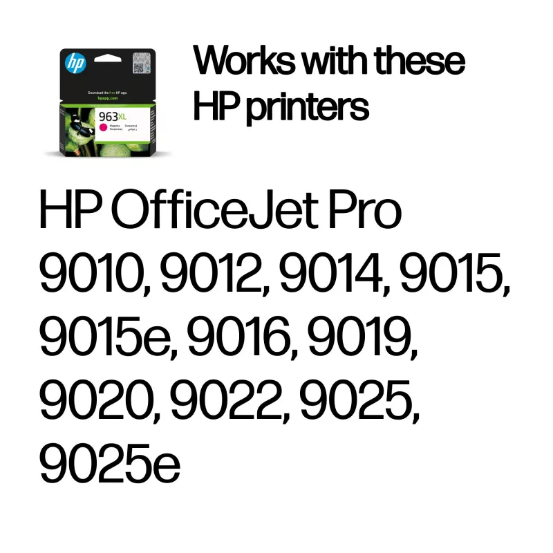 HP 963XL High Yield Magenta Original Tintenpatrone, Magenta, 1 Stk., 1600 Seiten