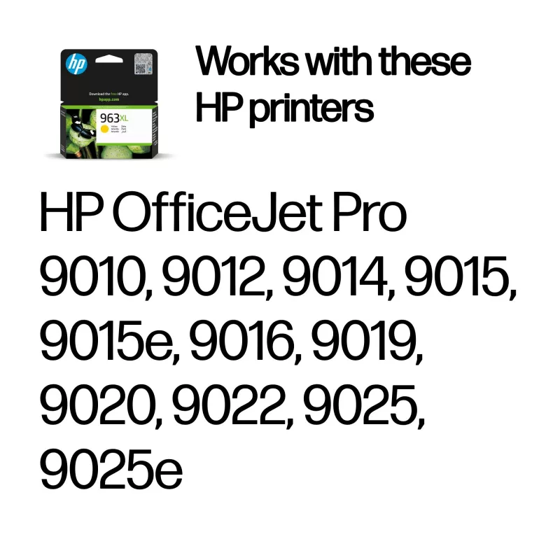 HP 963XL High Yield Gelb Original Tintenpatrone