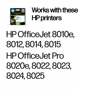 HP 912XL Hohe Kapazität Cyan Original Druckerpatrone