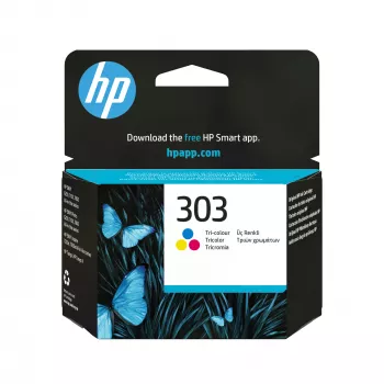 HP 303 Tri-Color Original Tintenpatrone, Cyan, Magenta, Gelb, 1 Stk., 165 Seiten