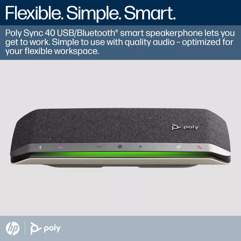 HP Poly Sync 40 Microsoft Teams Certified Speakerphone