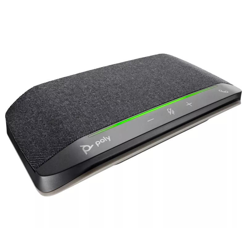 HP Poly Sync 10 USB-A USB-C Speakerphone, Silber, Windows 10, Windows 11, MacOS, RoHS, Federal Communications Commission (FCC), CE, 182 mm, 89 mm