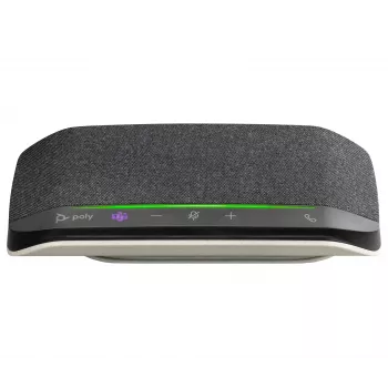 HP Poly Sync 10 Microsoft Teams-zertifizierte Freisprecheinrichtung, Silber, Windows 10, Windows 11, MacOS, RoHS, Federal Communications Commission (FCC), CE, 182 mm, 89 mm