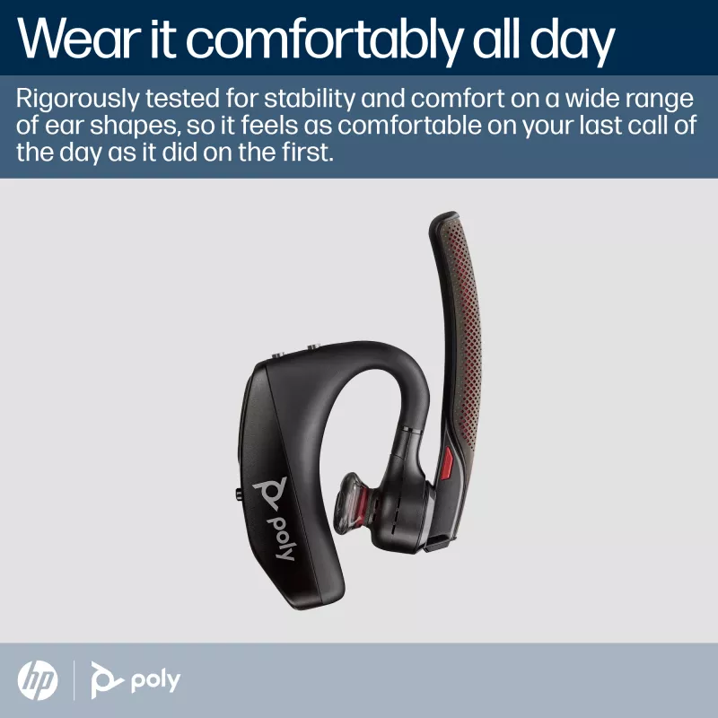 HP Poly Voyager 5200 USB-A Bluetooth Headset +BT700 Dongle