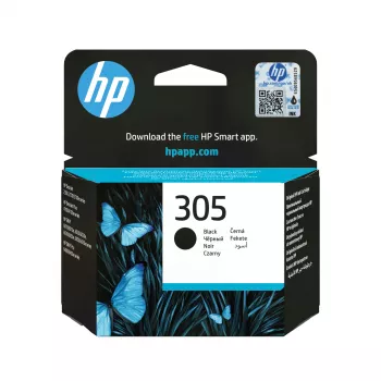 HP 305 Schwarz Original Druckerpatrone, Schwarz, 1 Stk., 120 Seiten