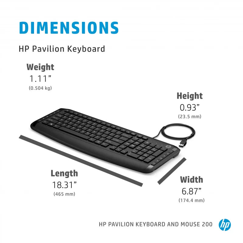 Tastatur- und Maus-Set HP Pavilion Tastatur and Maus 200