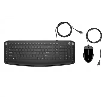 HP 250 Kabelgebundenes Tastatur- und Maus-Set, Schwarz