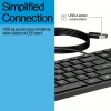 Kabelgebundene Full-Size-USB-Tastatur HP Wired Desktop 320K — Schwarz, 1,8 m Kabel