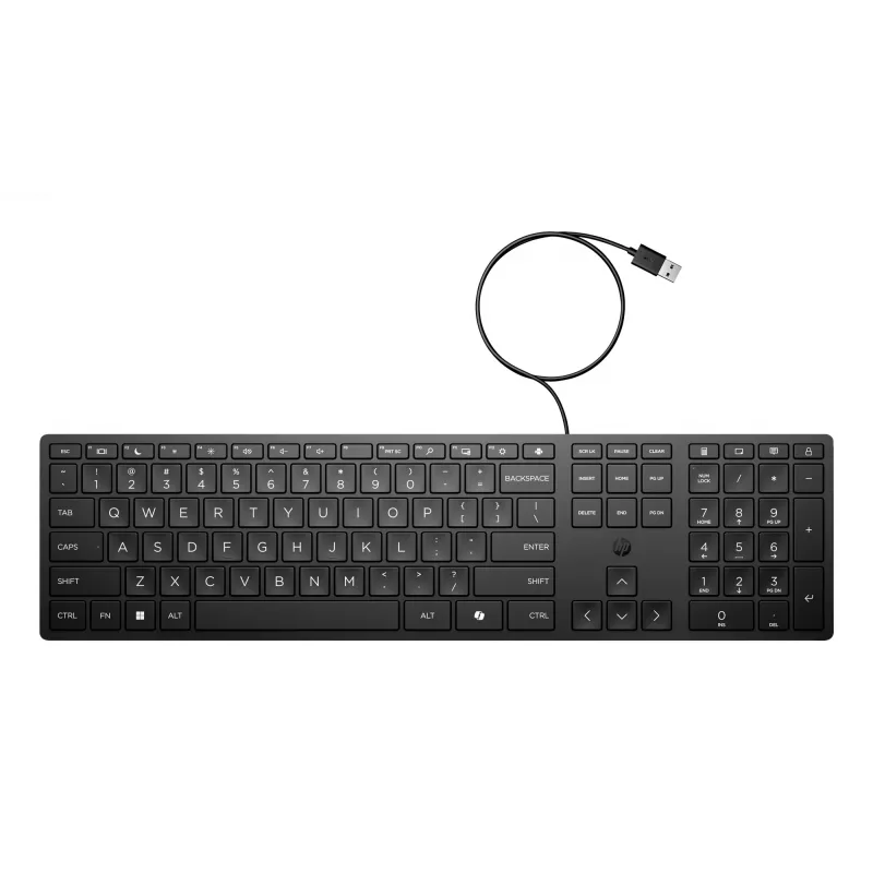 HP Wired Desktop 320K Tastatur Full-Size USB Schwarz 1,8 m Kabel