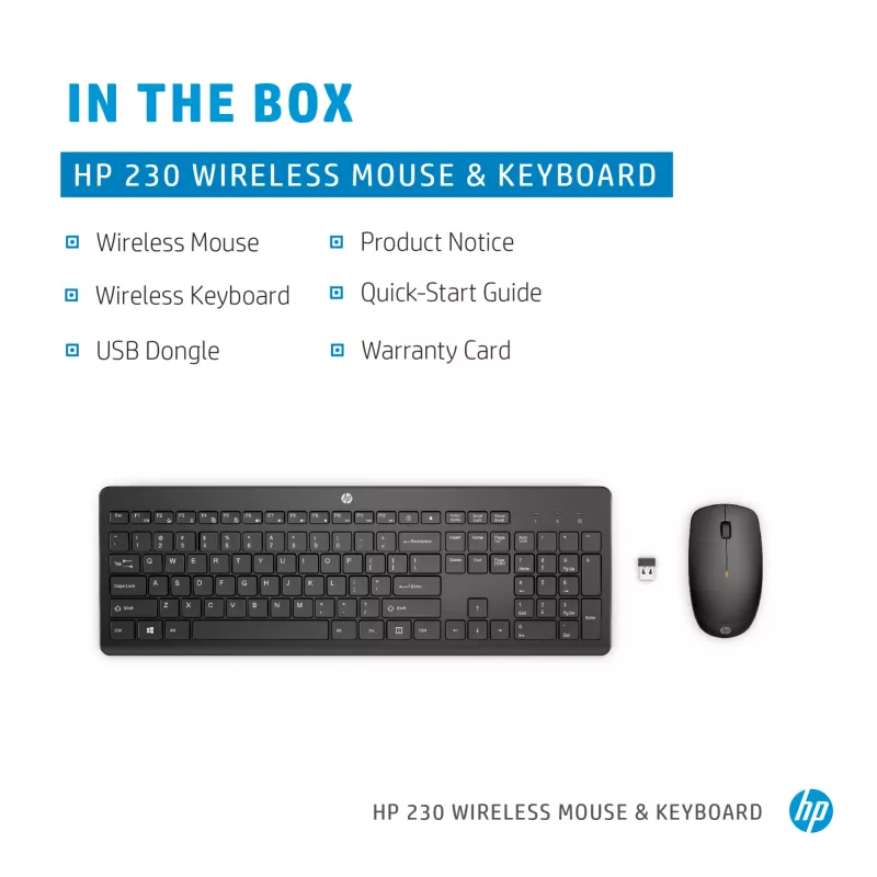 HP 230 Wireless-Maus-und-Tastatur-Kombination