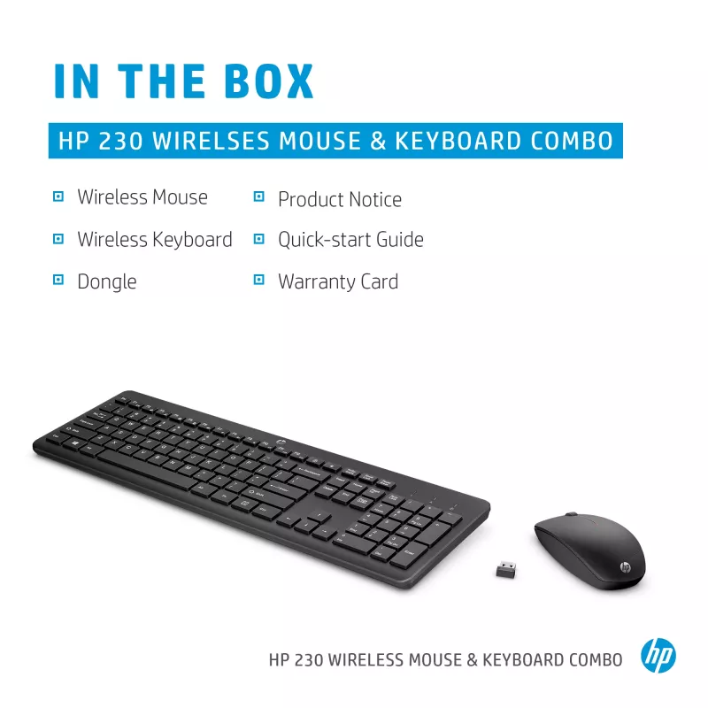 HP 230 Wireless-Maus-und-Tastatur-Kombination
