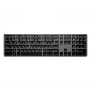 Kabellose Full-Size-Tastatur HP 975 — RF Wireless + Bluetooth, Schwarz, 100%-Layout