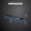 Kabellose Full-Size-Tastatur HP 975 — RF Wireless + Bluetooth, Schwarz, 100%-Layout