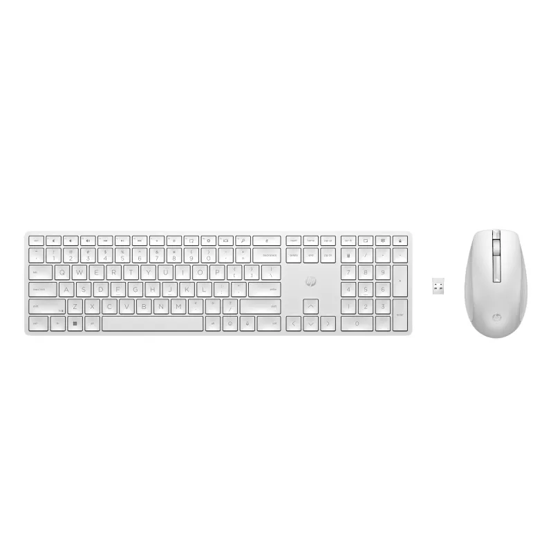 HP 650 Wireless Tastatur-Maus-Kombo in voller Größe, weiß