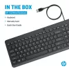 HP 150 Kabelgebundene Tastatur Full-Size USB Schwarz 664R5AA#ABD