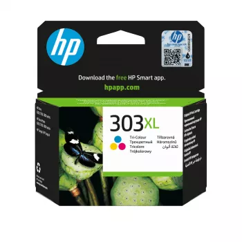 HP 303XL High Yield Tri-color Original Tintenpatrone, Cyan, Magenta, Gelb, 1 Stück, 415 Seiten