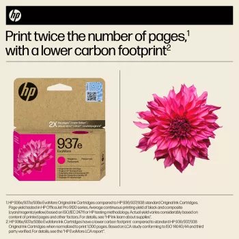 HP 937e EvoMore Magenta Original Tintenpatrone, Magenta, 1 Stk., 1650 Seiten