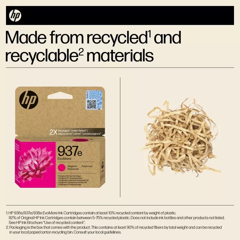 HP 937e EvoMore Magenta Original Tintenpatrone, Magenta, 1 Stk., 1650 Seiten