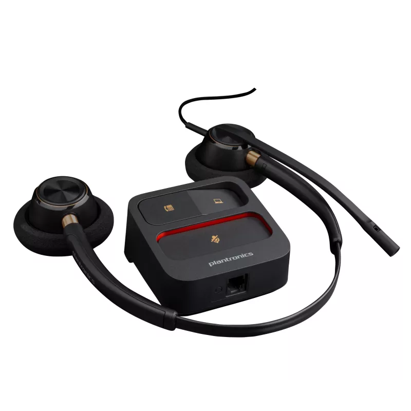 HP Poly EncorePro 520 Binaural Headset +Quick Disconnect, 74 g, Schwarz