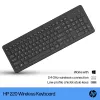HP 220 Wireless Tastatur Full-Size Schwarz Membran Heimanwendung