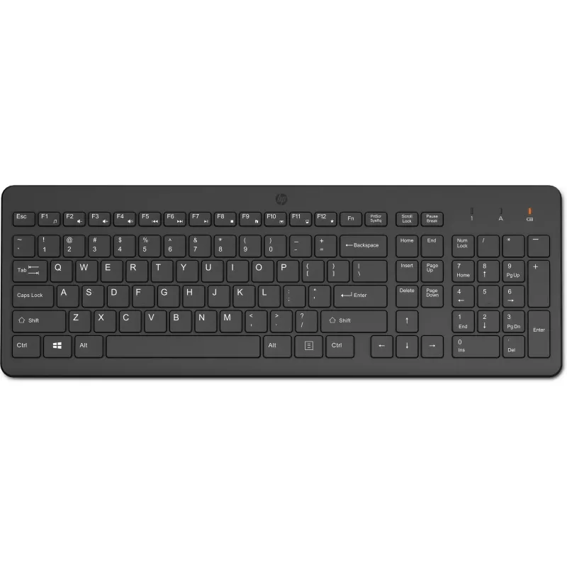 HP 220 Wireless Tastatur Full-Size Schwarz Membran Heimanwendung