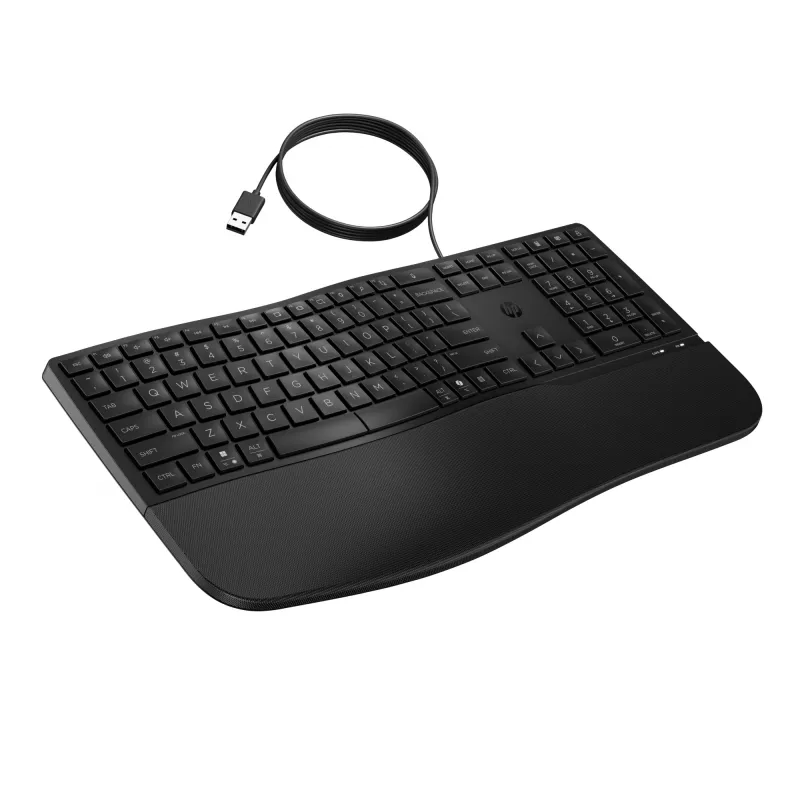 HP 480 Comfort Kabelgebundene Tastatur Full-Size USB Schwarz 1,5 m