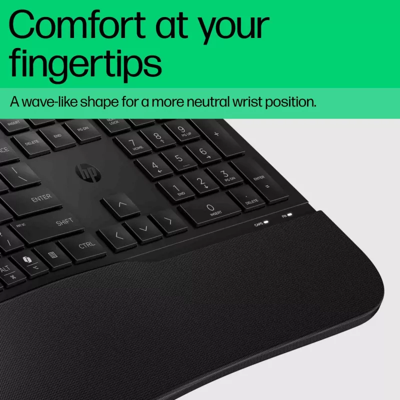 HP 480 Comfort Kabelgebundene Tastatur Full-Size USB Schwarz 1,5 m