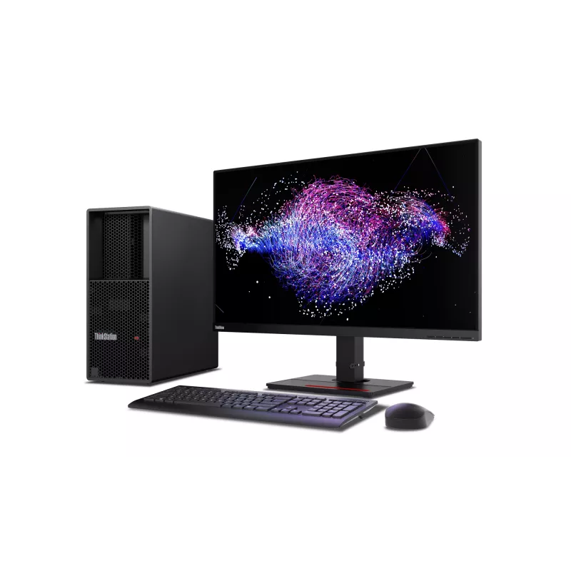 Workstation PC Lenovo ThinkStation P3 Tower Gen 2 — Intel Core Ultra 7 265K, 32GB DDR5, 512GB SSD, NVIDIA RTX A1000, Windows 11 Pro