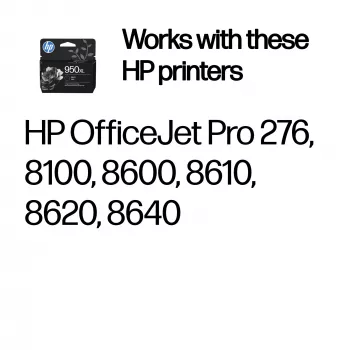HP 950XL High Yield Schwarz Original Tintenpatrone