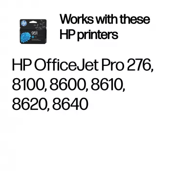 HP 951 Cyan Original Druckerpatrone, Cyan, 1 Stück(e), 535 Seiten