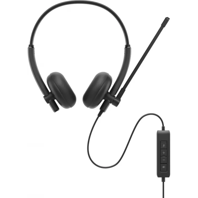 DELL WH125 Headset Kabelgebundenes Headset Büro/Callcenter USB Typ-A Schwarz