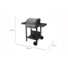Unold 58595 Barbecue Grill-Wagen BUDDY Cart Elektrisch Schwarz, Edelstahl 2600 W