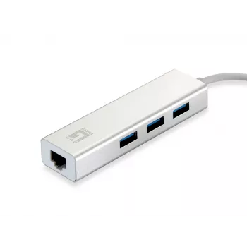 LevelOne Gigabit USB-Netzwerkadapter, USB-Hub