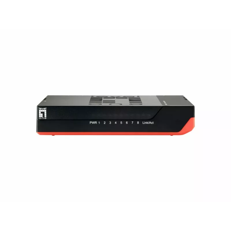 LevelOne 8-Port Gigabit Switch, Unmanaged, Gigabit Ethernet (10/100/1000), Full duplex, Wandmontage möglich