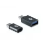 Conceptronic DONN04G USB-C auf USB A/MicroB OTG Adapter 2er-Pack, 10Gbps (C-A), 480Mbps (C-MicroUSB)