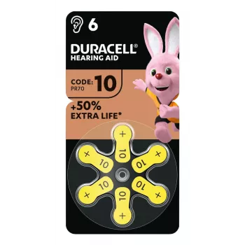 Zink-Luft-Knopfzelle Duracell 1,45 V Modell 397888 (Typ 10)