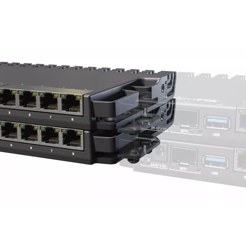 MikroTik K-79 Rackmount-Set für RB5009/L009, 1U, Schwarz
