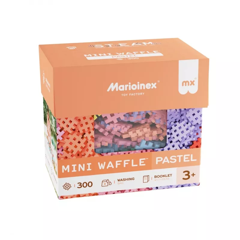 Marioinex Mini Waffle Bausteine, pastell, 300 Teile