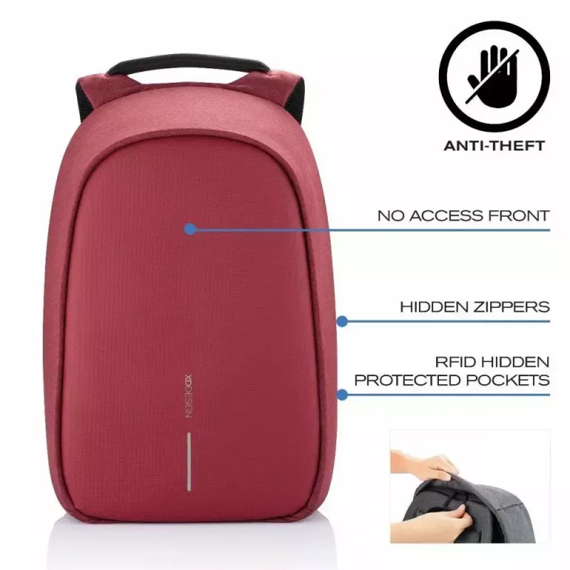 Rucksack XDDESIGN Bobby Hero Small — Diebstahlhemmender wasserabweisender Alltagsrucksack, kompakte Größe