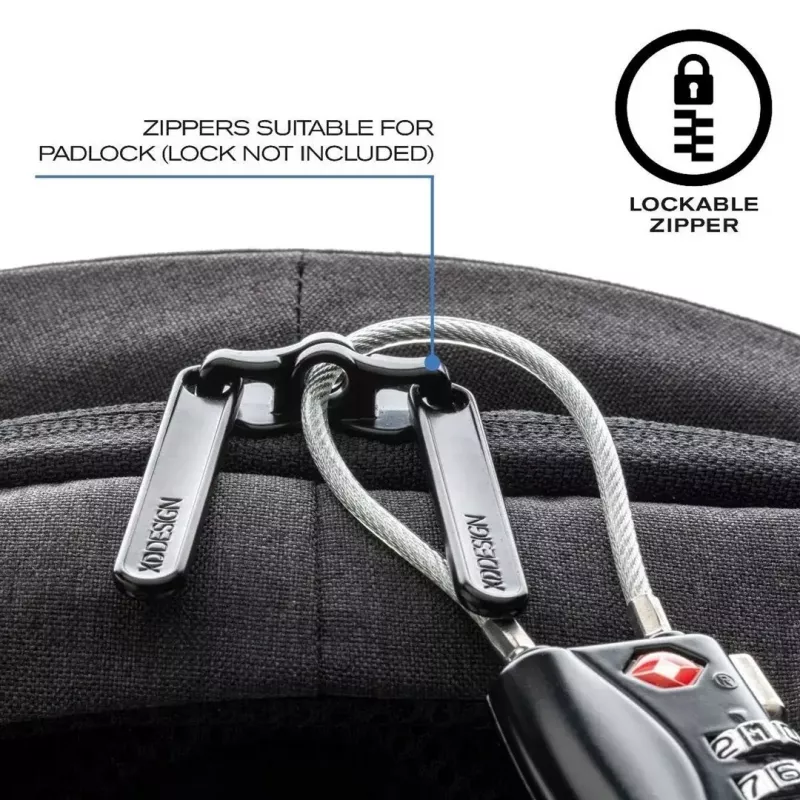 Rucksack XDDESIGN Bobby Hero Small — Diebstahlhemmender wasserabweisender Alltagsrucksack, kompakte Größe